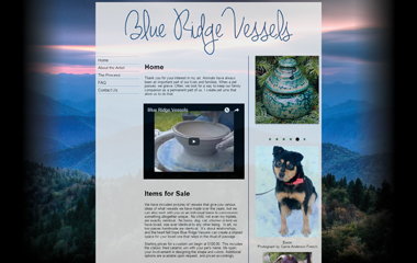 Screenshot of the Blue Ridge Vessels website