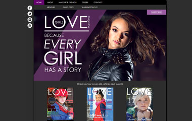Screenshot of the Love Girls website